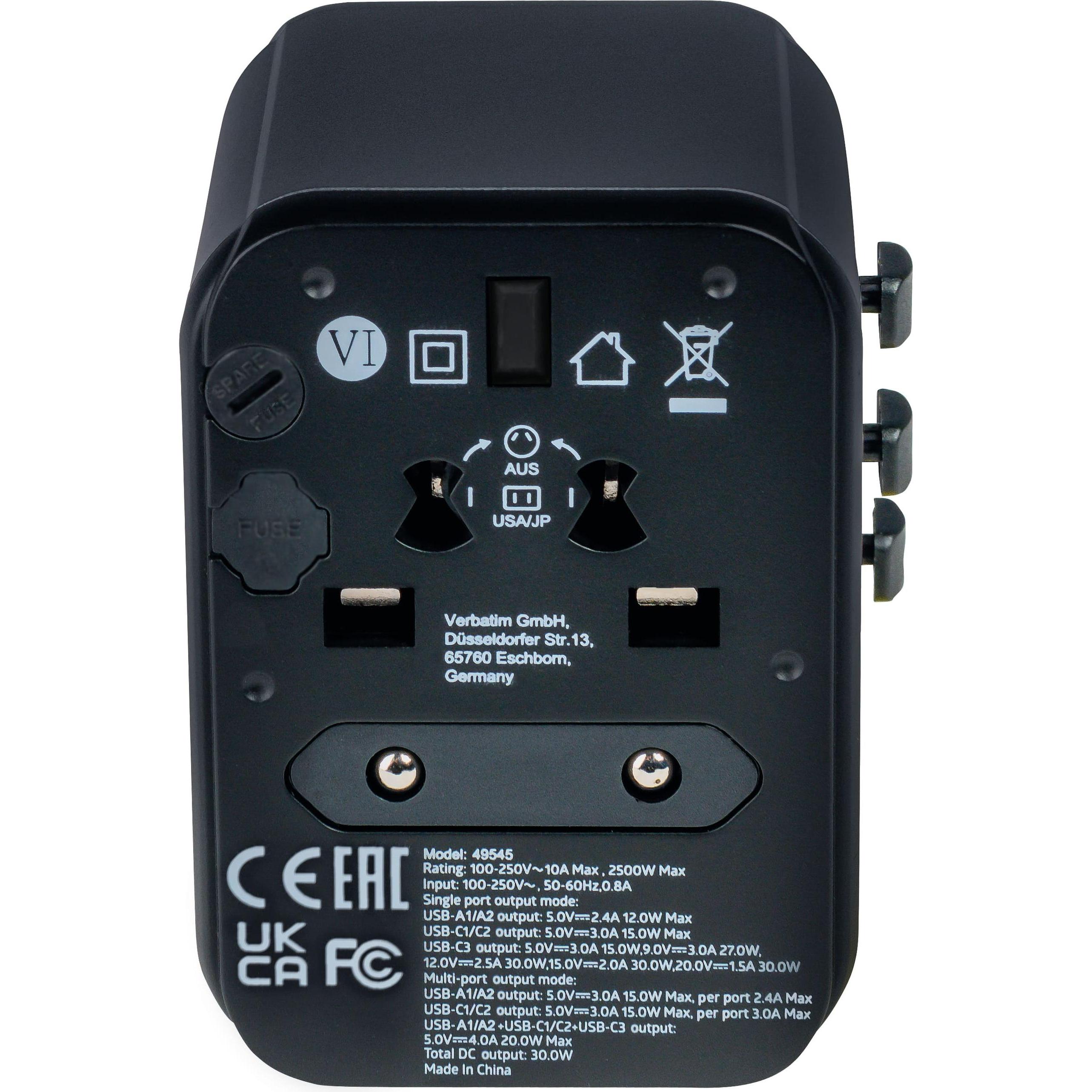 Thumbnail - Verbatim, Reiseadapter, Universal Travel Adapter