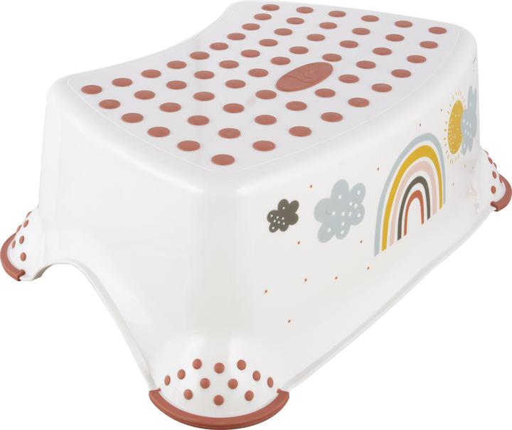 Image du produit keeeper marchepied pour enfants ""tomek Rainbow"", blanc avec impression, charge max : 80 kg, surface et
