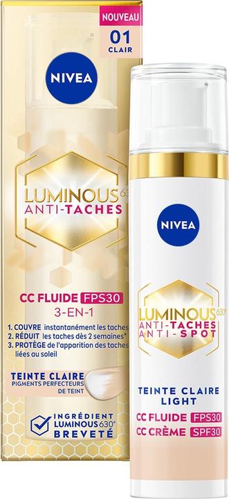 NIVEA Luminous CC Fluid 3-in-1 Brightening Complexion SPF30 40ml