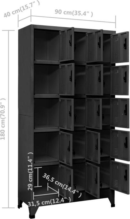 Produktbild VidaXL Davin (90 x 40 x 180 cm)