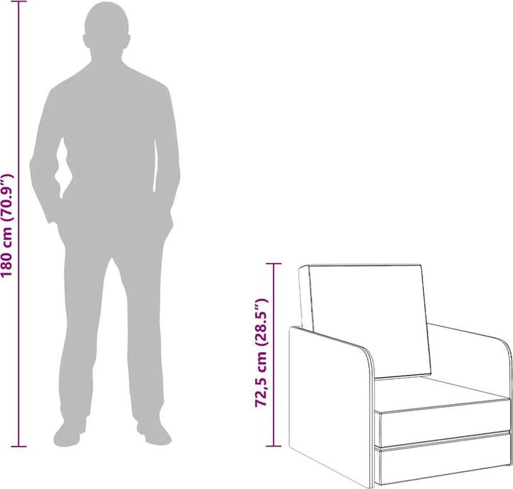 Produktbild vidaXL Schlafsessel