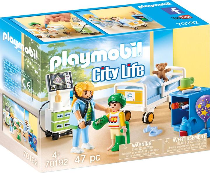 Actual product image Playmobil Children's hospital room (70192, Playmobil City Life)