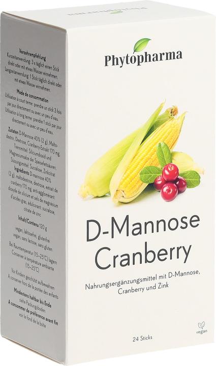Image du produit Phytopharma D-Mannose Cranberry (24 pièce(s), 744 ml, 159 g)