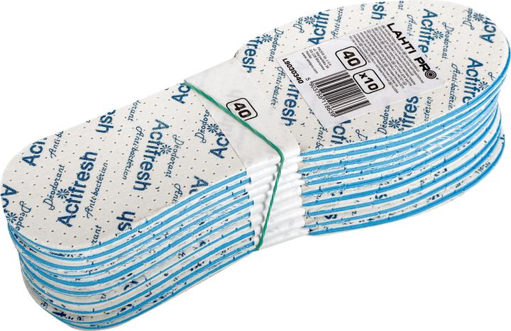 Actual product image Lahti Pro Antibacterial shoe insoles, 10 pairs, "44", lahti