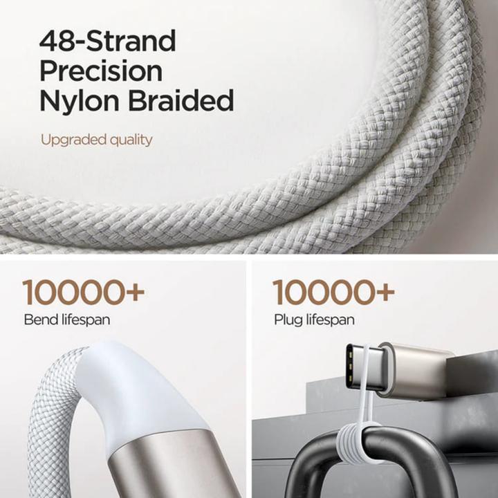 Actual product image Joyroom cable with inductive charger for Apple Watch 1.2m white (S-IW011)