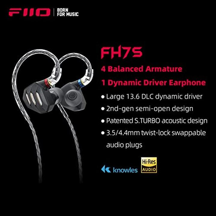 Image du produit FiiO FH7S (Pas de réduction du bruit, Filaire)