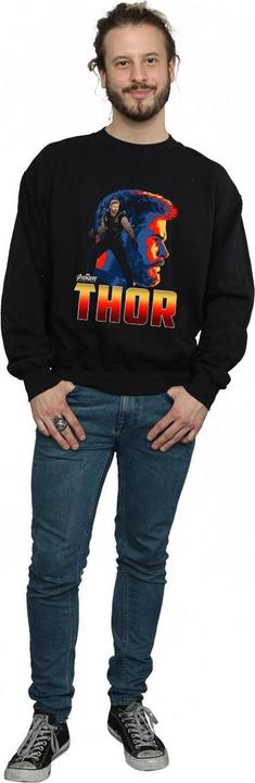 Actual product image Mens Avengers Infinity War Thor Character Cotton Sweatshirt (L)