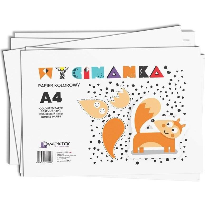 Wektor, Quaderni + Bloc notes, Heft mit farbigen Papierausschnitten A4/8K (20 Stück) (8K, A4)