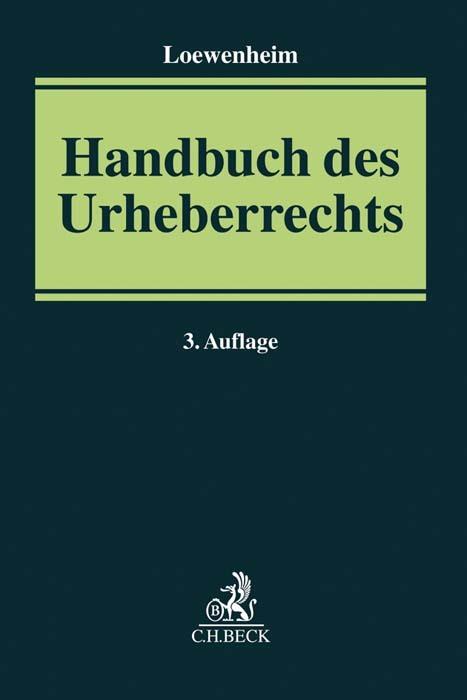 Produktbild Handbuch Urheberrecht (Deutsch, Appl(Prof.Dr.), Clemens/vonBecker(Prof.Dr.)u, 2020)