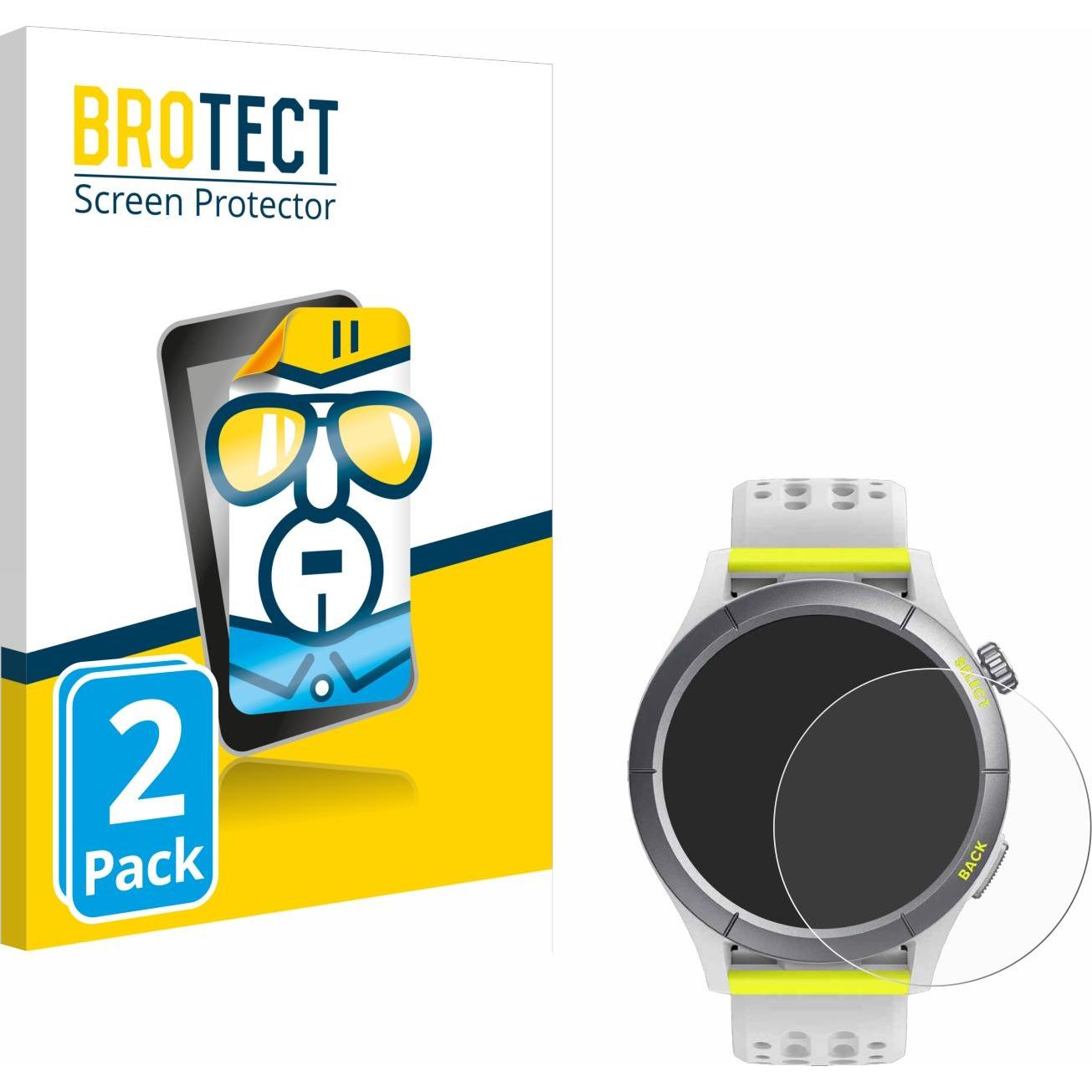BROTECT Schutzfolie Displayschutz Displayschutzfolie Folie Klar Transparent, Smartwatch Schutzfolie, Transparent
