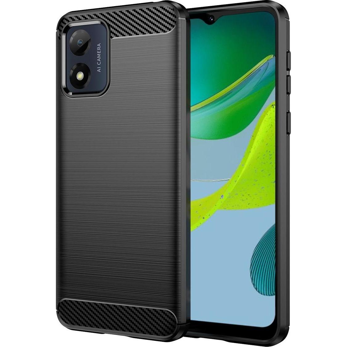 König Design Hülle Handy Schutz für Motorola Moto E13 Case Cover Etuis Bumper Carbon Schale Neu (Xiaomi Redmi Note 13 4G...