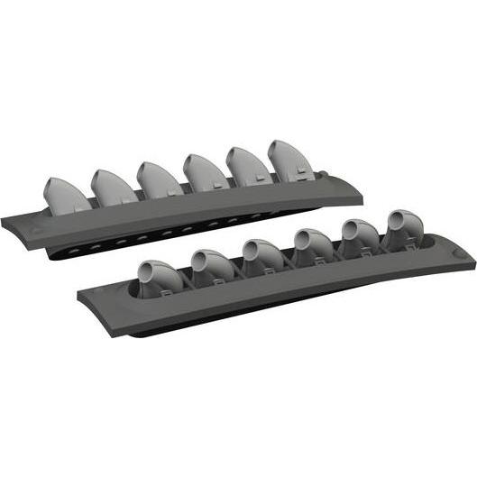 Eduard P-40E w/ rounded exhaust stacks LööKplus