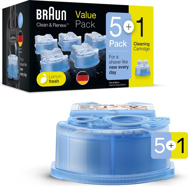 Image du produit Braun Jeu de cartouches de nettoyage 5+1 (1 x)