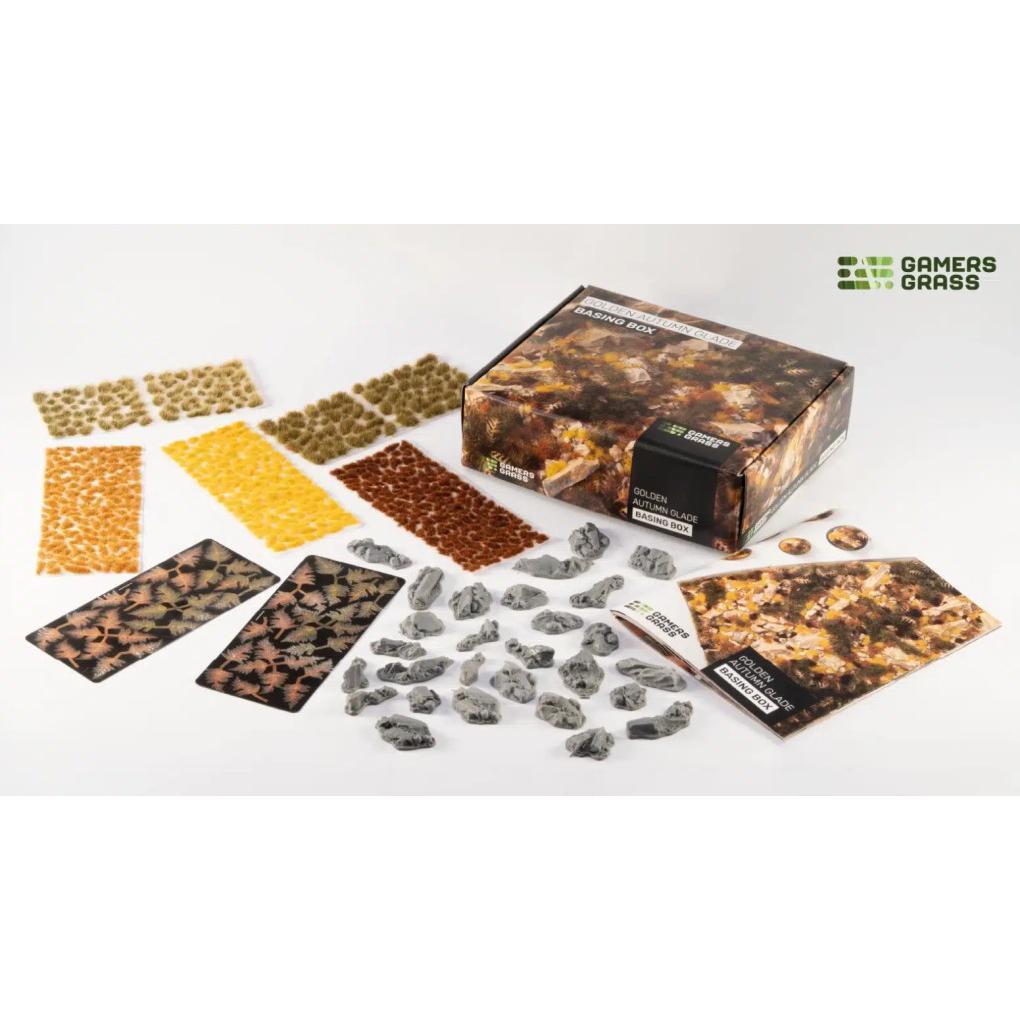 Gamers Grass - Golden Autumn Glade Basing Box (Materiale vegetale, Pietra)