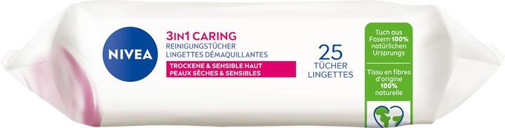 Actual product image NIVEA Reinigungstücher 3in1 Pflegend Multipack 6 x 25 St. (Facial cleansing wipes)