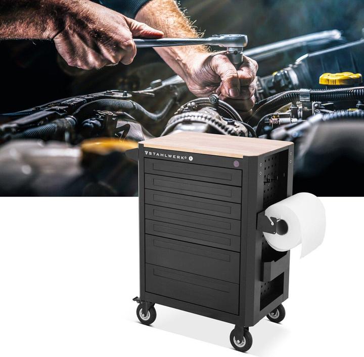 Actual product image Stahlwerk Workshop trolley CROW Tool trolley Assembly trolley 235 tools CrV (235 x)