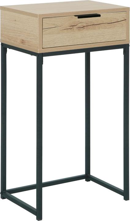 Produktbild HTI-Living Konsolentisch Cedrik 40 cm mit Schublade Artisaneiche-Schwarz (40 x 28 x 76.50 cm)