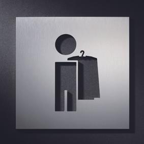 Actual product image Phos Signs - Cloakroom Herrren