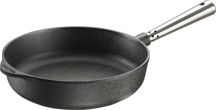 Actual product image Skeppshult Cast Iron Serving Pan Steel Handle (24 cm, Frying pan, Cast iron)