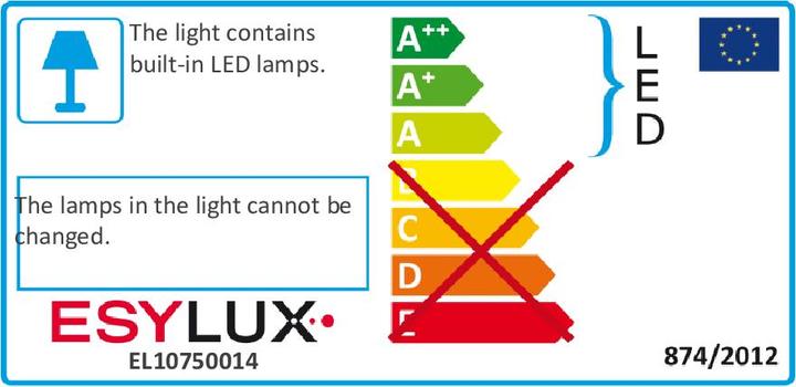Energie-Label Esylux LEDStrahler AOL 100 LED 5K sw (900 lm, IP55)