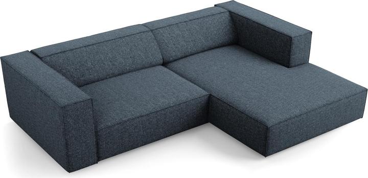 Actual product image Cosmopolitan Design Right Corner Sofa, "Arendal", 3 Seats, Royal Blue, 224x166x70 Made in Europe (Corner sofa)