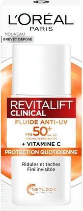 Immagine prodotto L'Oréal Paris Fluido anti-UV con vitamina C, vitamina E e acido ialuronico (Crema solare, SPF 50+, 50 ml)