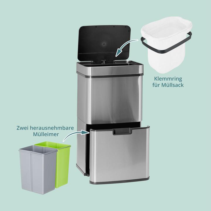 Actual product image Relaxdays Waste separation system (49 l)