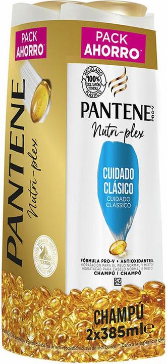 Pantene Lote Classic Care Shampoo 385ml - 2er-Pack (770 ml, Flüssiges Shampoo)