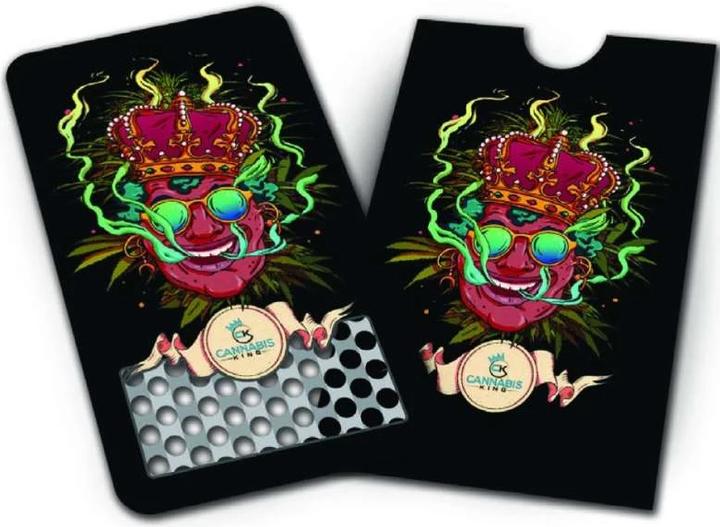Cannabis King Grinder Card - Olivier Bonhomme - noir