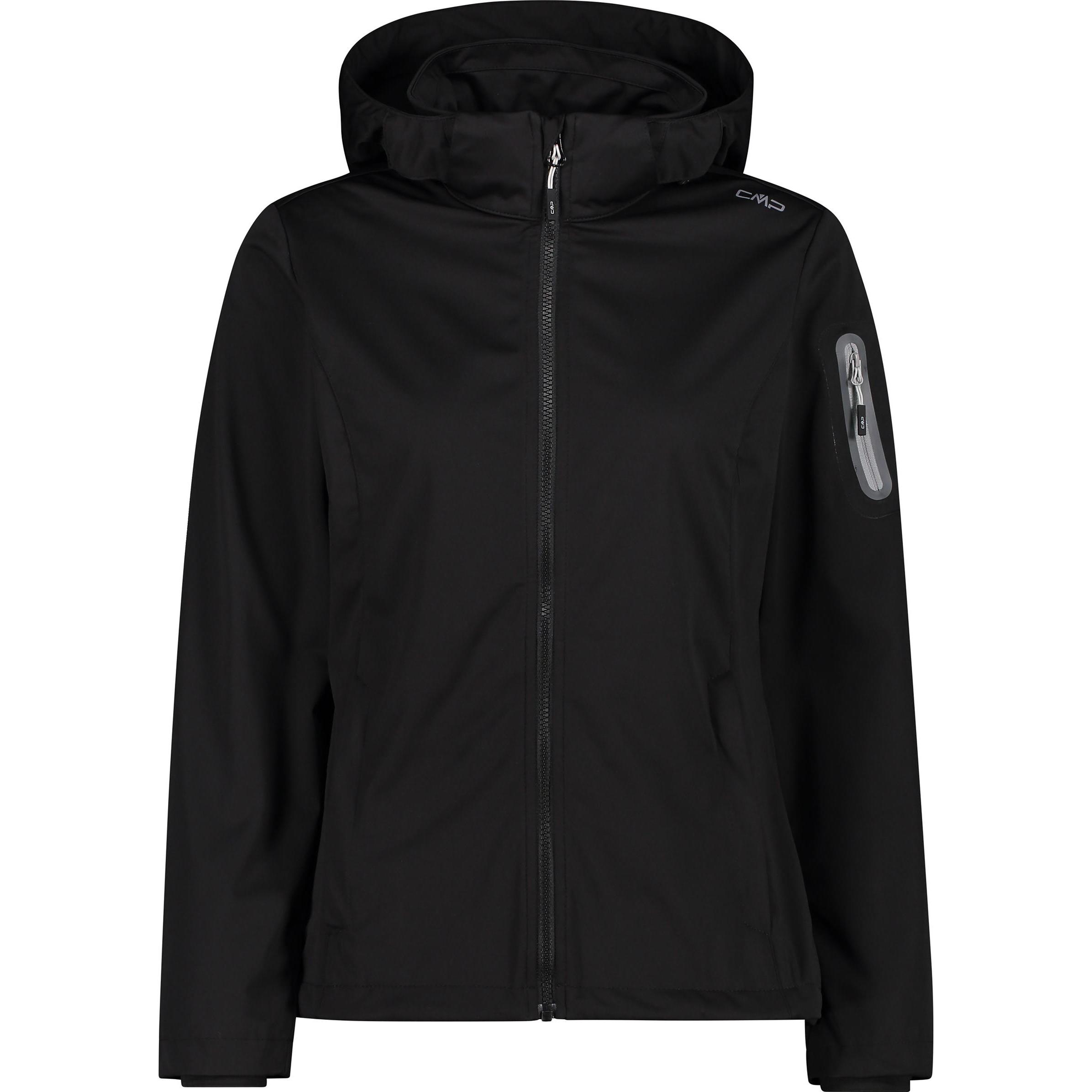 CMP Campagnolo, Damen, Jacke, Light Softshell Jacke (44, XL), Schwarz, 44, XL