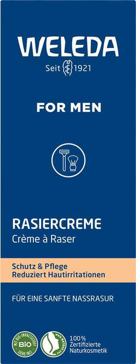 Label énergétique Weleda Rasiercreme (75 ml, Crème à raser)