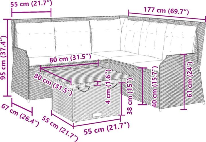 Produktbild vidaXL Elle