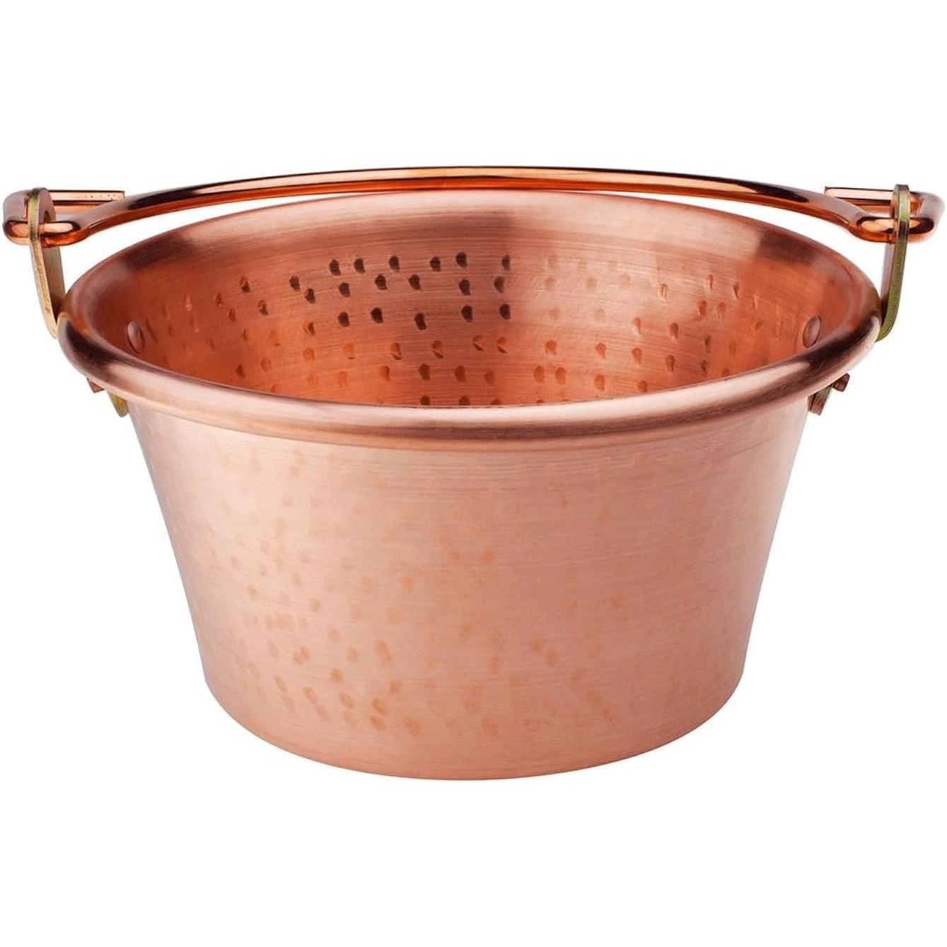 Baldassare Agnelli Rame Pentola Da Cucina Familiare Con Manico In Ottone, Padella + Pentola,