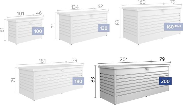 Immagine prodotto Biohort LeisureBox 200, grigio scuro metallizzato