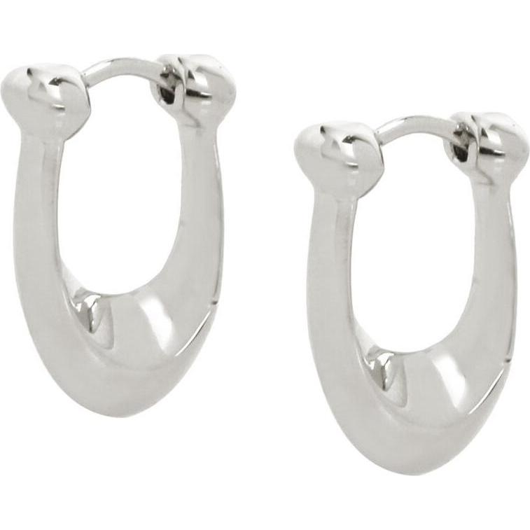 Coach, Orecchini, - Matching oval earrings made of brass 37351447RHO030, (Ottone)