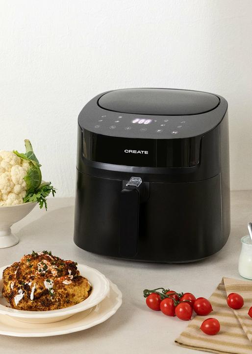Image du produit Create - FRYER AIR PRO LARGE - Friteuse zonder olie 6,2L, Zwart, 1800 W, 6 of 7 porties