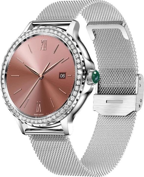 Produktbild Damen-Smartwatch RNCF19-1 Silbernes Armband + Armband