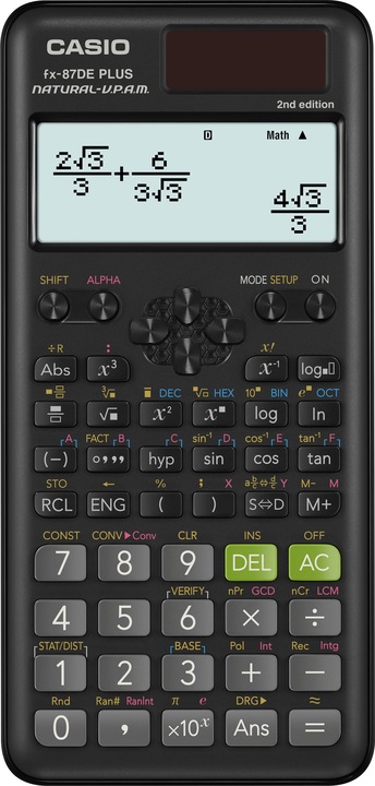 Casio FX-87DE Plus 2nd Edition (Solarzellen, Batterien)