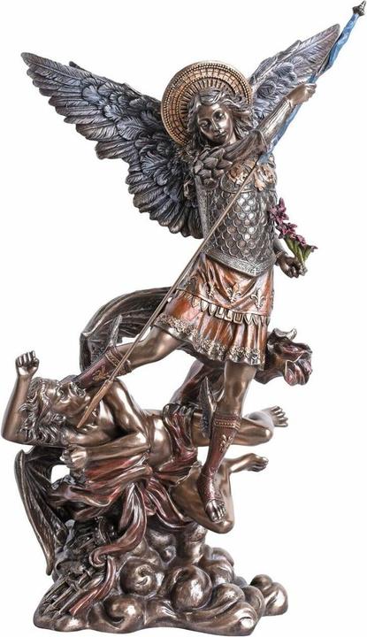 Actual product image Palazzo Sculpture of Archangel Michael fighting Lucifer