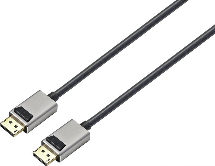 Produktbild SpeaKa Professional 8K Displayport auf Displayport Kabel im Aluminiumgehäuse 2 m (2 m, DisplayPort, 1.4)