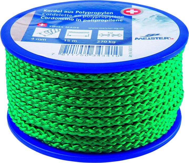 Actual product image Meister Cord Ø 4 mm, 15 m, 270 kg, Green (15 m)