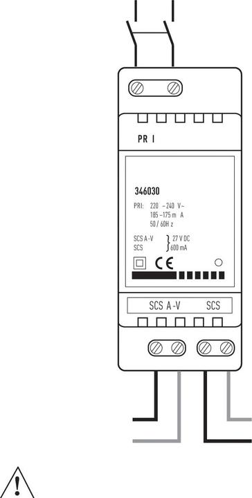 Immagine prodotto Bticino LEG 346030 Alimentatore AV-SCS AusBUS-AV max 600 mA 2 moduli