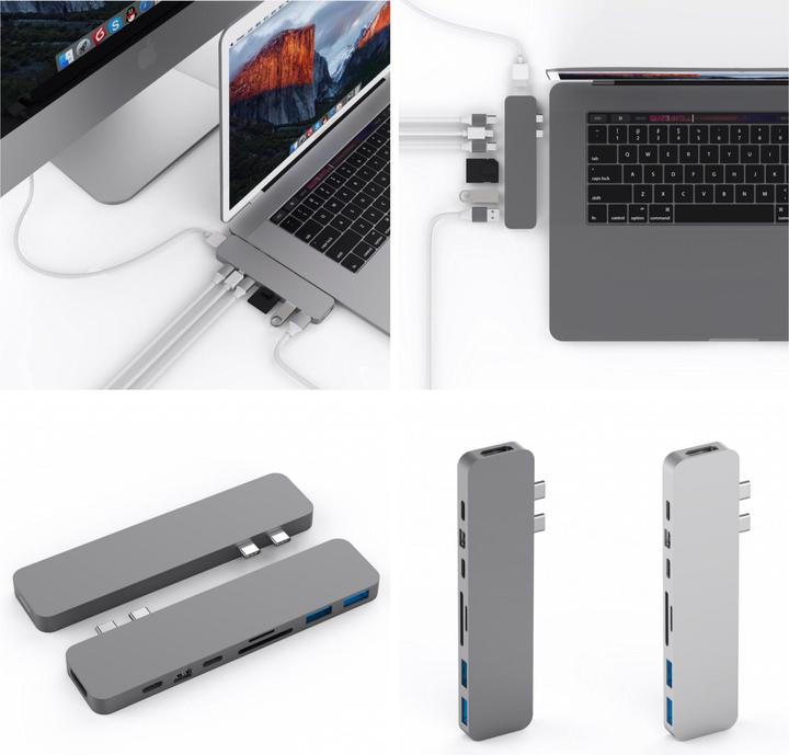 Actual product image Hyper HyperDrive Pro 8 in 2 (USB-C, 2 Ports)