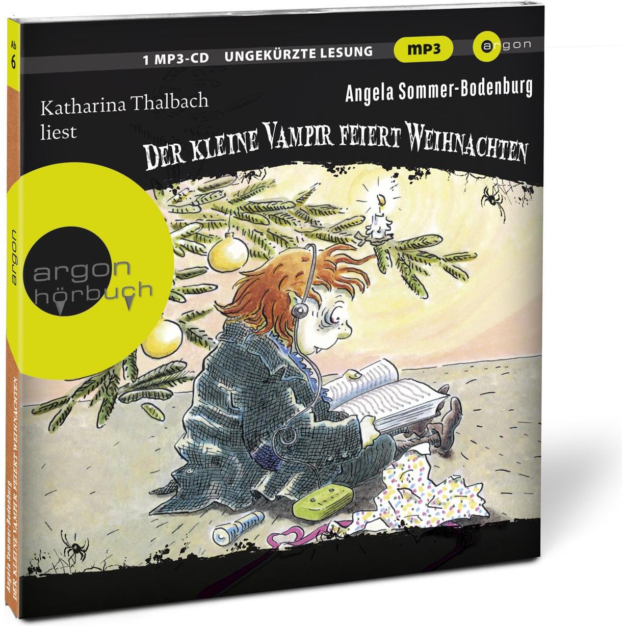 Thumbnail - Der kleine Vampir feiert Weihnachten, Hörbücher von Angela Sommer-Bodenburg, Henrik Albrecht, Katharina Thalbach, Amelie...