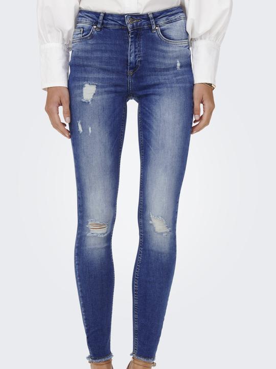Actual product image Only ONLBlush Mid Ankle Destroyed Skinny Fit Jeans (XS)