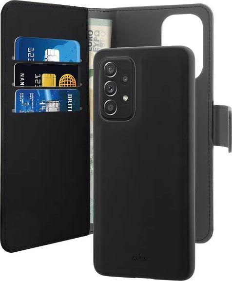 Actual product image Puro Wallet Detachable Samsung A53 A536 2w1 czarne/black SGA53BOOKC3BLK (Samsung Galaxy A53 5G)