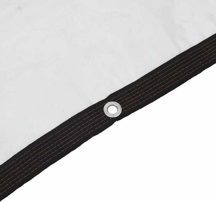 Actual product image VidaXL Transparent tarpaulin with eyelets 1x2 m polyethylene transparent tarpaulin (100 x 200 cm)