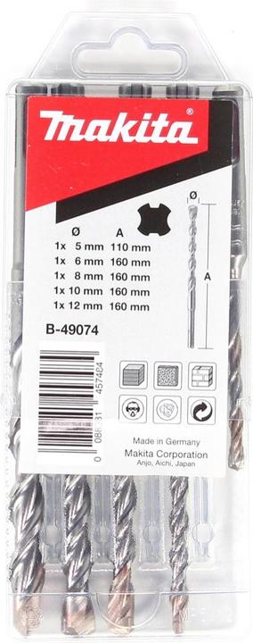 Productafbeelding Makita SDS VPLUS boren set nr.3 5 st. (10 mm)