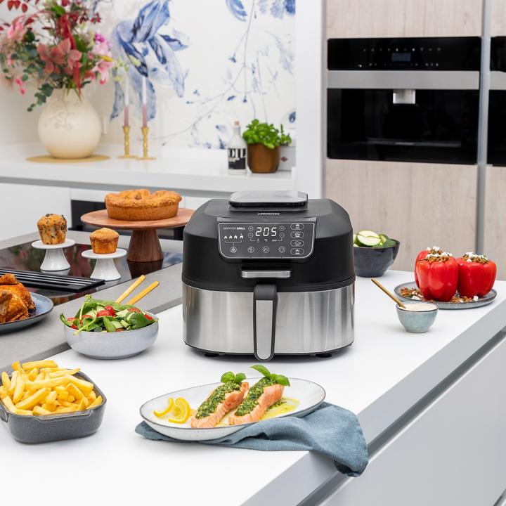 Immagine prodotto Princess 01.182092.01.001 Airfryer Grill- 2 in 1- tempratuurmeter - 5,6 litri - 4 programmi di base