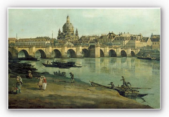 Image du produit Trenddeko Canaletto - Dresde vue de la rive droite de l'Elbe (30 x 20 cm)